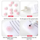 Flower-Shaped Glue Cup For Eyelash Extension (100pcs) seerbeauty